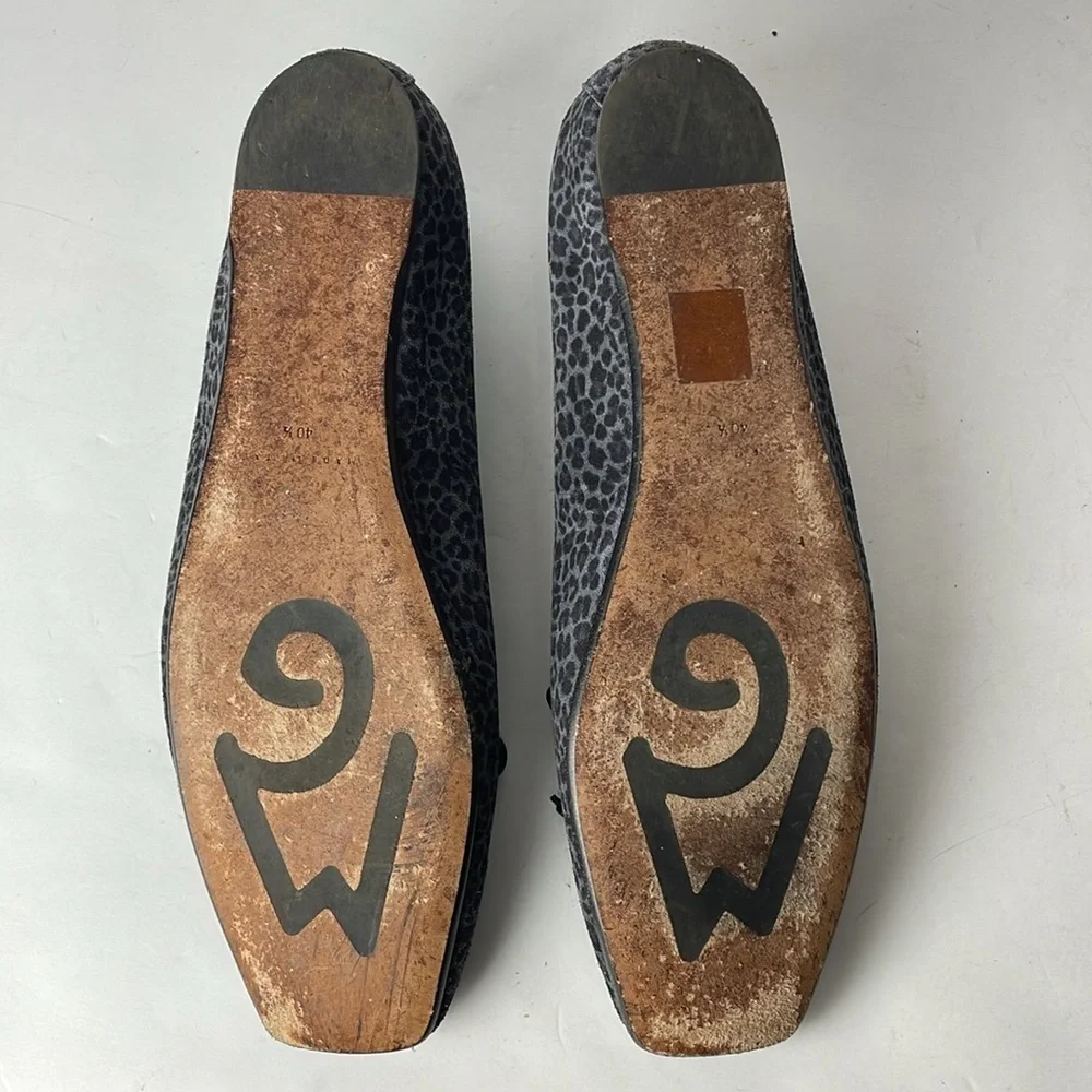 M Gemi Danza Black Leopard Flats
